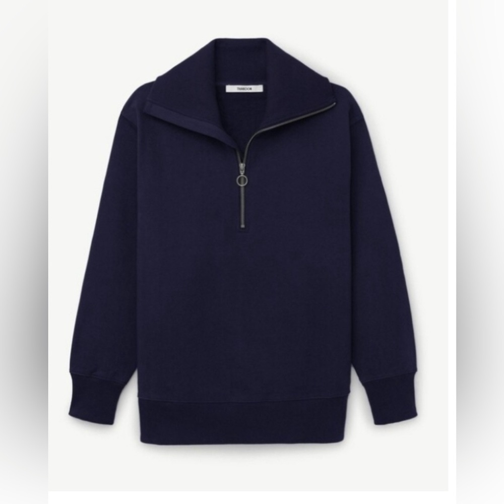 Thakoon Navy Quarter Zip‎ Pullover Sweatshirt - Size Small NWT